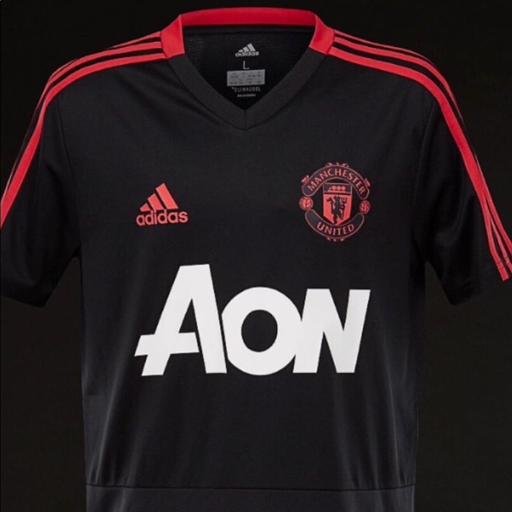 Adidas Manchester United Aon shirt, Mens Large